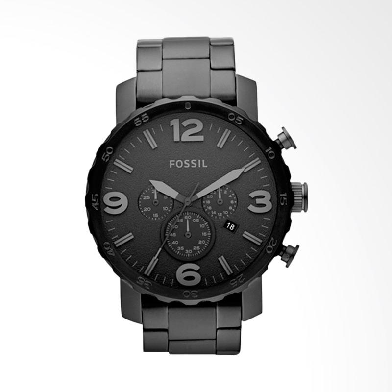 Promo Fossil Strap Stainless SteelJam Tangan Pria Black JR1401 Diskon