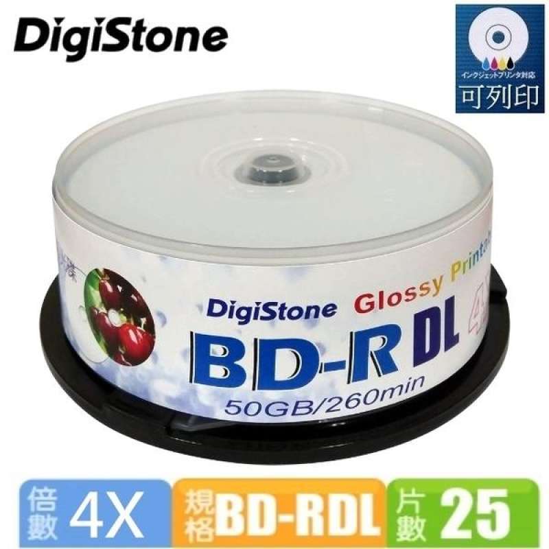 Jual DigiStone A + Blu Blu-ray 4X BD-R DL 50GB borderless photo glossy ...