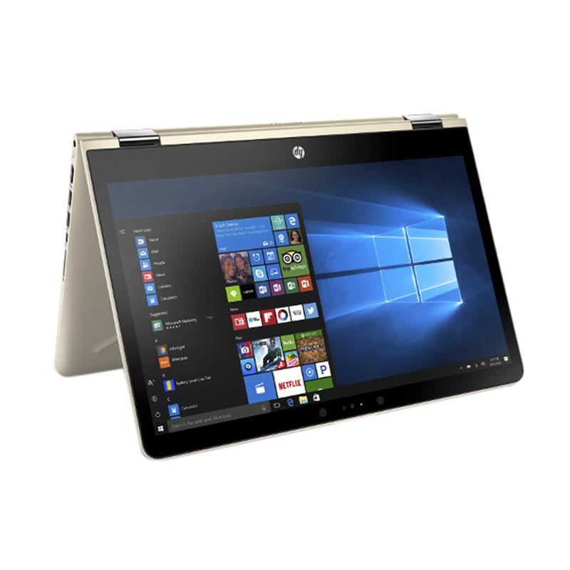 Jual HP Pavilion X360 14-BA002TX Notebook - Gold [Intel