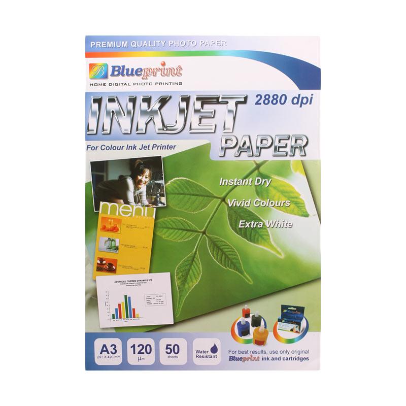 Promo Blueprint BPIPA3120 Inkjet Paper A3 Kertas Foto White [50
