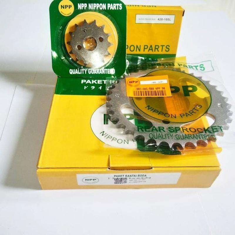 Jual NPP Gear Set Rantai for Honda Grand, Legenda, Astrea, Prima SILVER di Seller APS PART