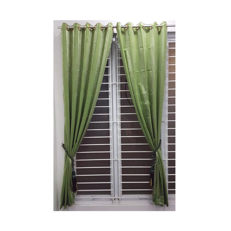 Jual KONG Curtains BO Salur 12 Gorden Hijau  10 Lubang 