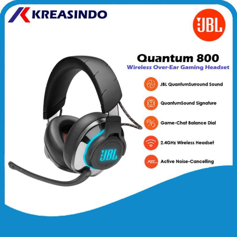 Jual JBL Quantum 800 / Q800 Bluetooth Wireless Gaming Headset Headphone