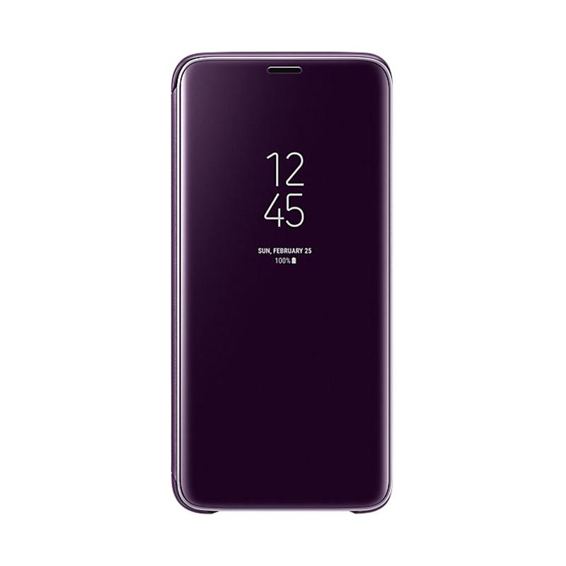 jual samsung clear view standing flip cover casing for galaxy s9 ungu original jual samsung clear view standing flip cover casing for galaxy s9 ungu original