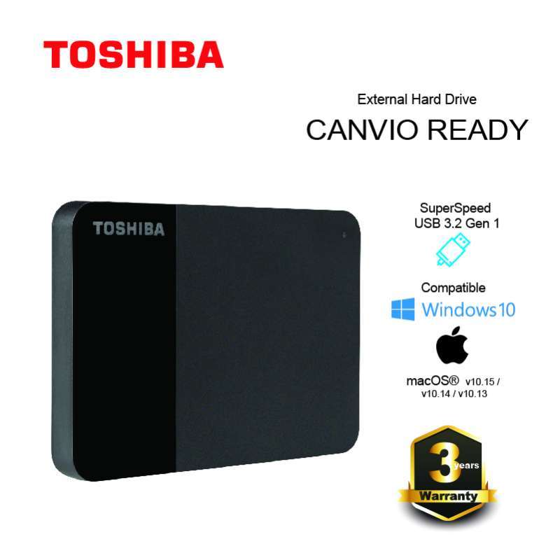 Jual Toshiba Canvio Ready 1TB Harddisk Eksternal USB 3.0 - Black di ...
