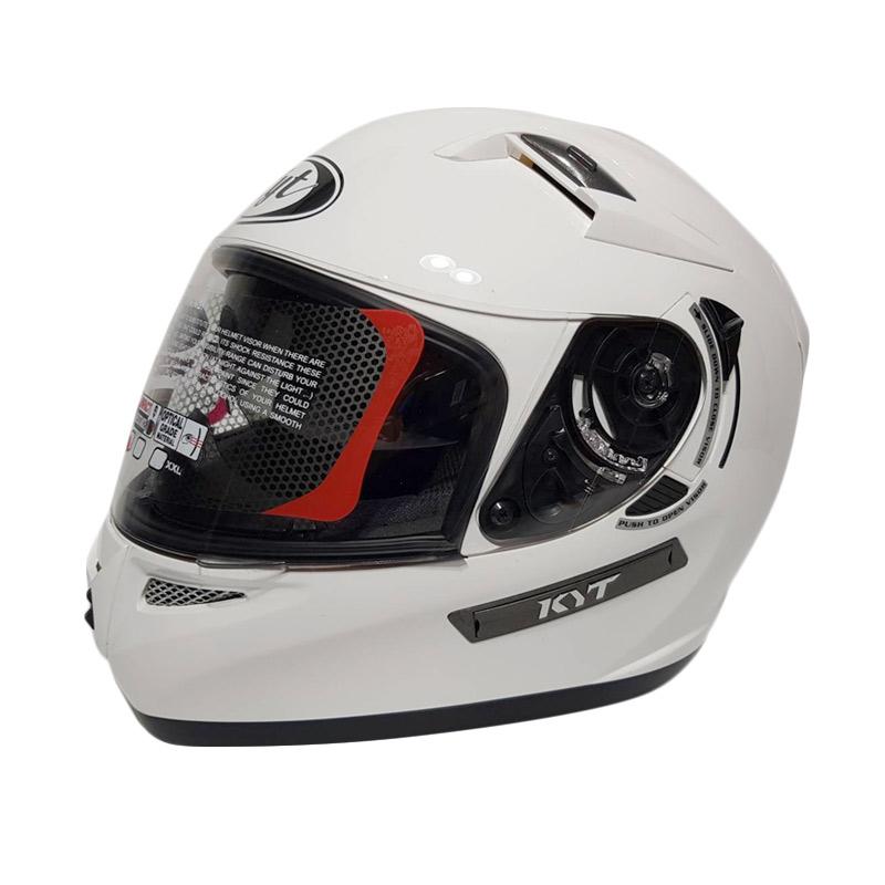 Jual KYT K2 Rider Solid Doubel Visor Full Face White di Seller