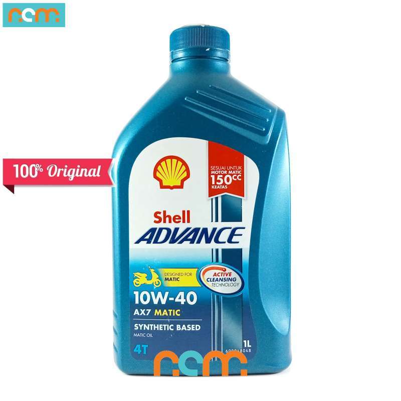 Oli Shell Ax7 Jual Oli Shell Advance Ax7 Scooter 1 Liter di Seller nichmotor ...