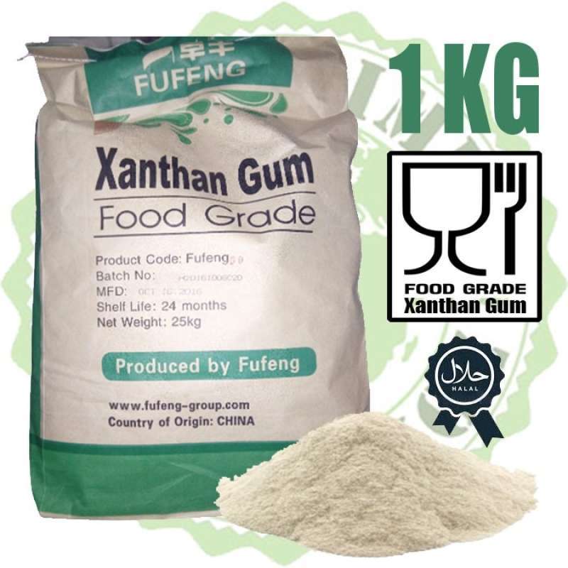 Jual XANTHAN GUM Food grade ( Emulsifier ) 1kg di Seller zonakimia