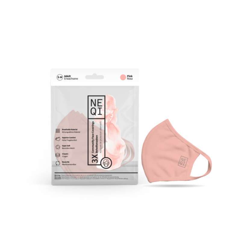 Jual Neqi Original Reusable Face Masks Pink Di Seller Binkdotz