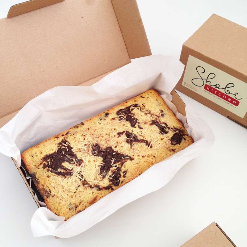 Promo ShobiKitchen Fudgy Brownies Cheese 20 x 10 cm Halal Homemade