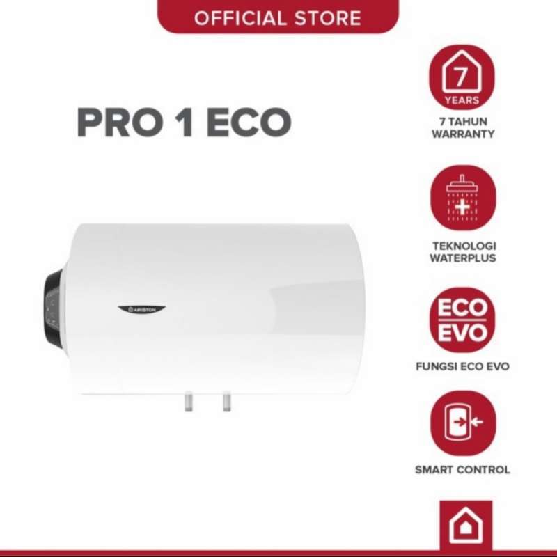 Promo Water Heater Ariston PRO 1 ECO Horizontal 100L / Pemanas Air