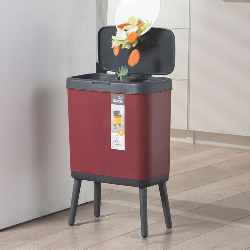Promo 15L Trash Can Waste Bin Living Room Trash Bin Bedroom Waster Bins Red Diskon 23 di Seller