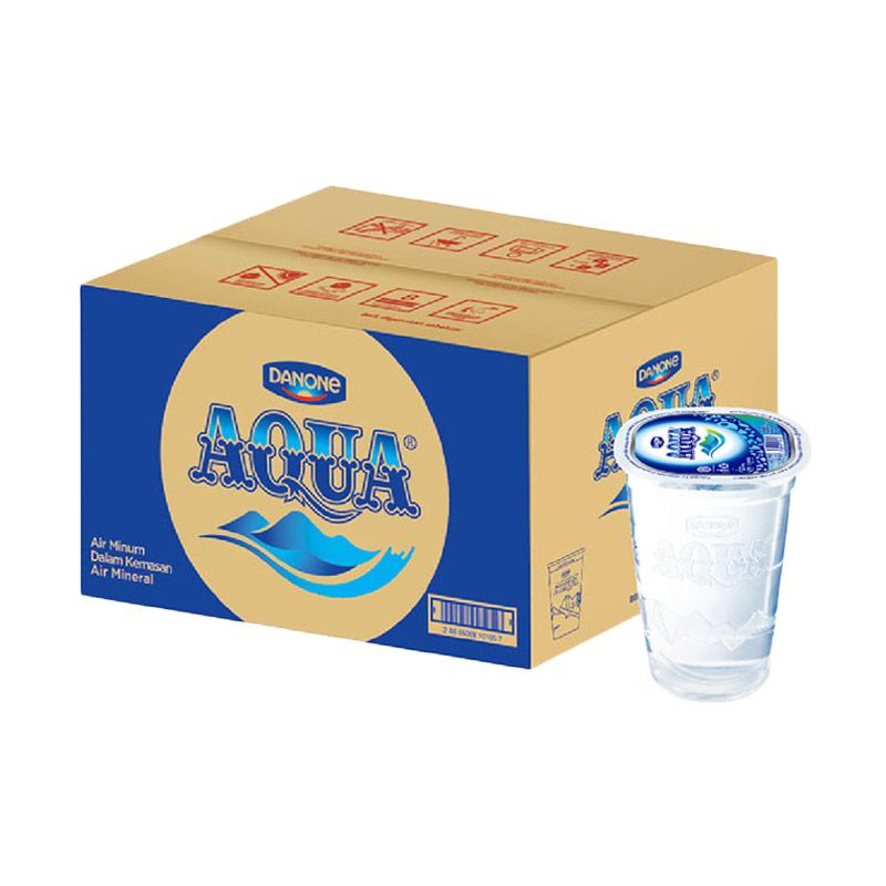 Jual Aqua Gelas Air Mineral 220 mL/ 48 Cup [8886008101046] di Seller