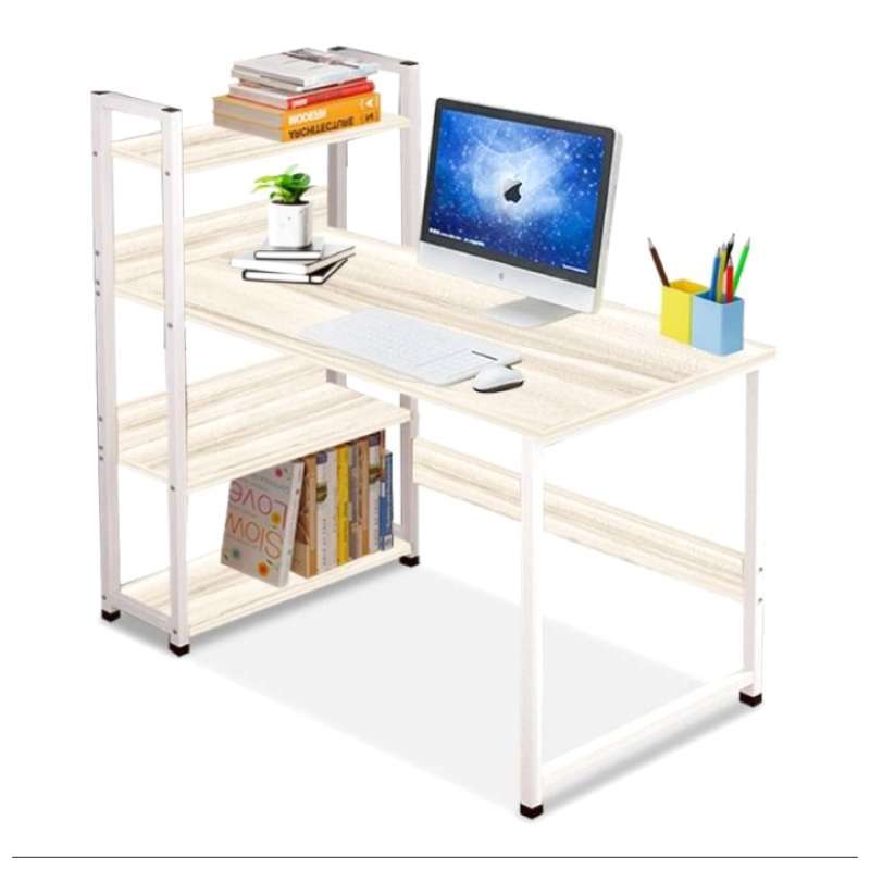 Jual Jual B&G Meja Computer Desk - Meja Kayu Dengan Model Rak Buku ...