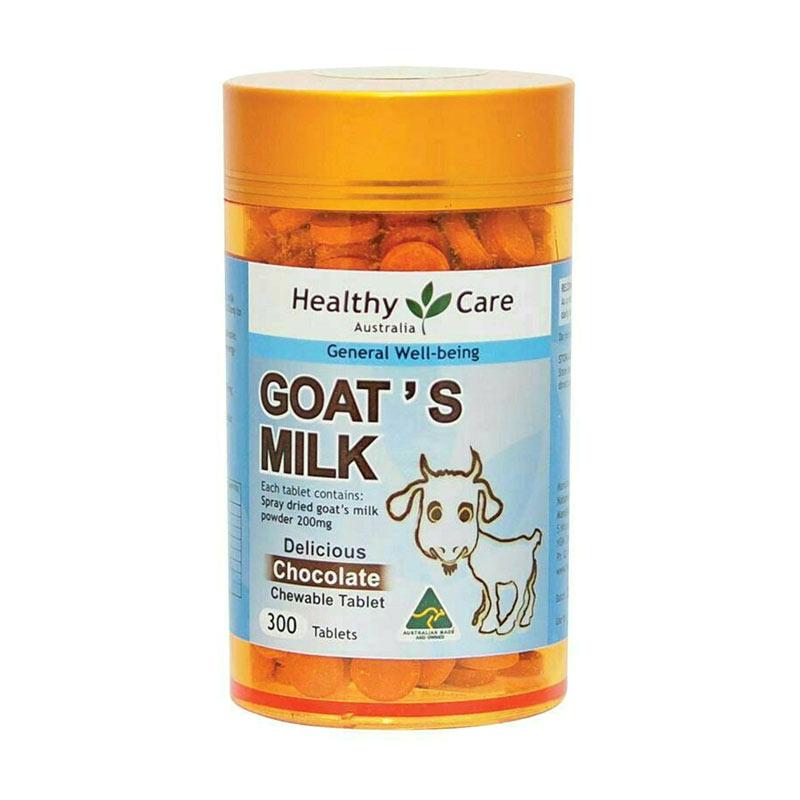 Jual Healthy Care Goat's Milk Chewable Chocolate Multivitamin [300