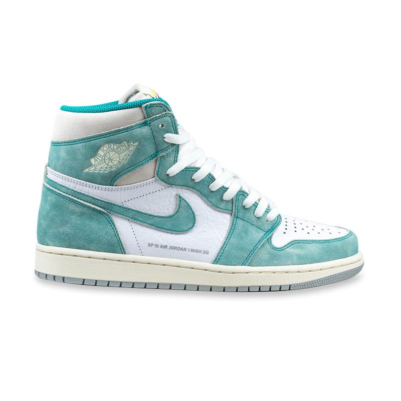 Jual NIKE Air Jordan 1 Retro High Turbo Green Sepatu Sneaker Pria [555088-311] Online Januari 