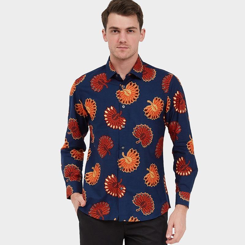 Jual Odza Padi Seikat Kemeja Batik Lengan Panjang Pria