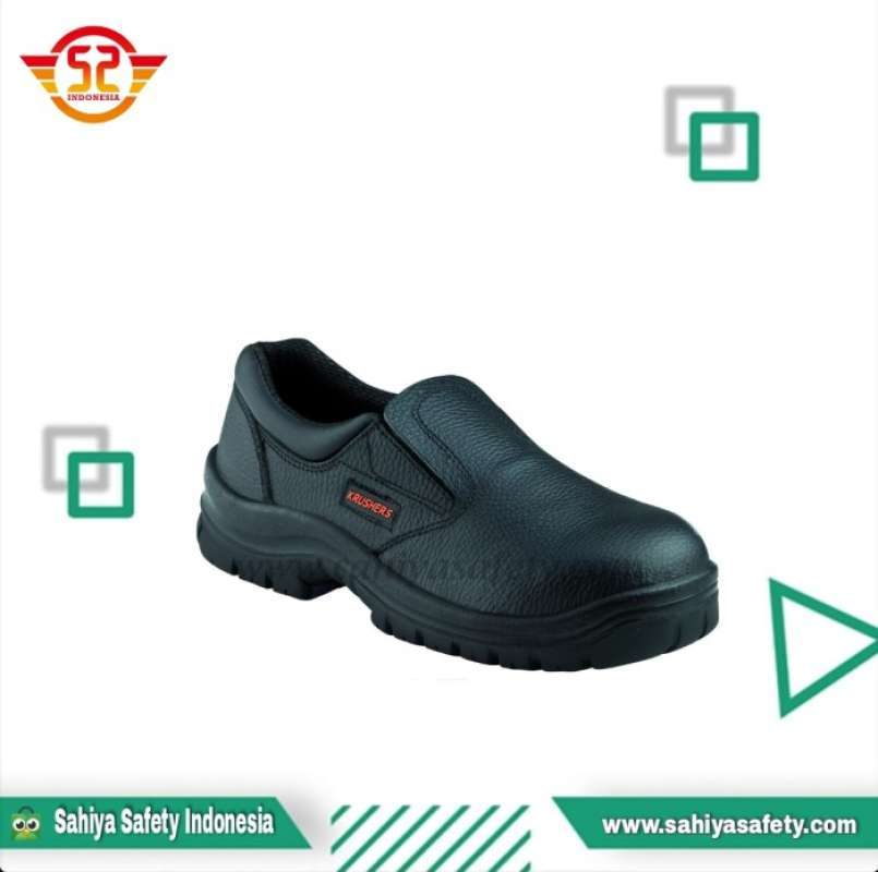 Jual Sepatu safety krushers boston hitam Safety shoes krusher boston