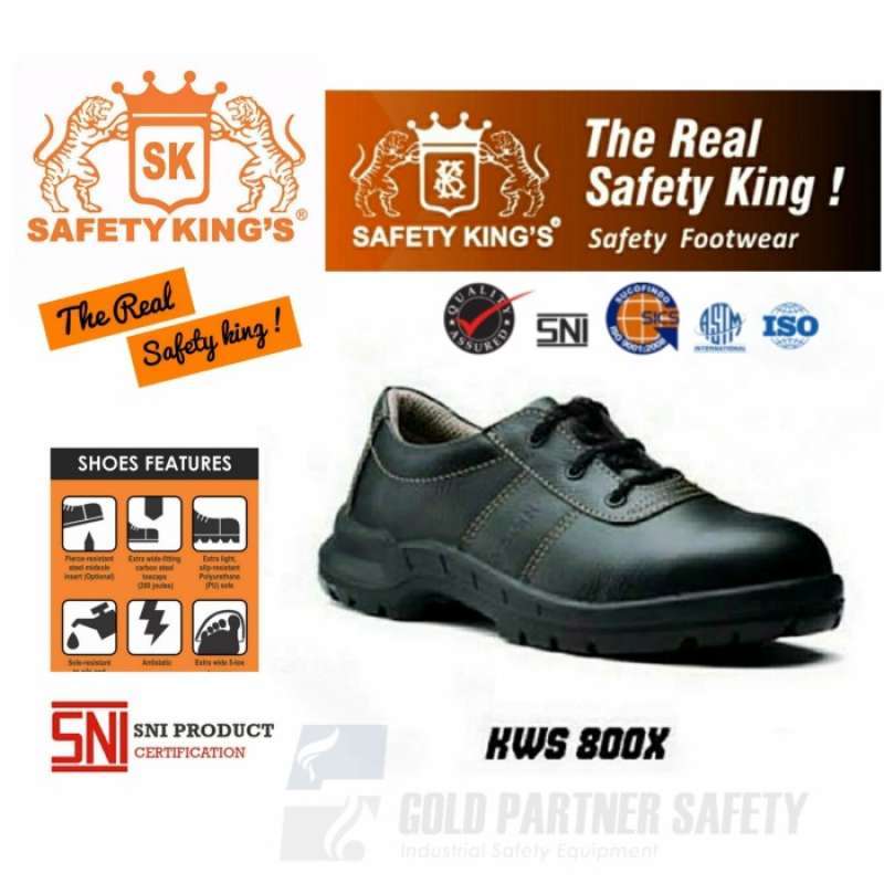Jual SEPATU SAFETY SHOES KINGS KWS 800X ORIGINAL BY SAFETY KINGS QC SNI