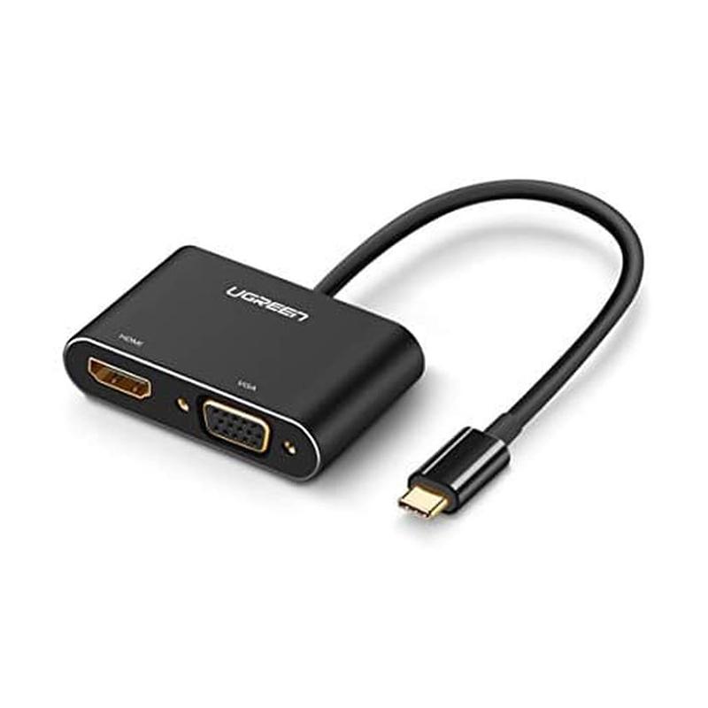 Jual Ugreen 50318 Thunderbolt 3 USB C to HDMI VGA Converter without PD