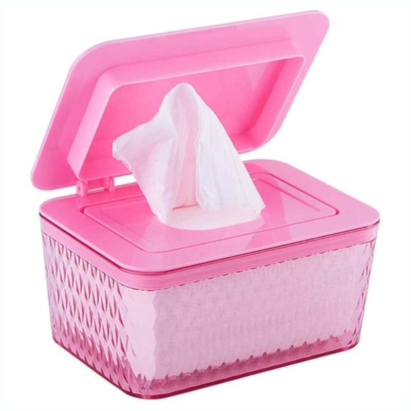 Jual Kotak Tissue Basah Tutup Vakum Transparant /Wet Wipes Dispenser