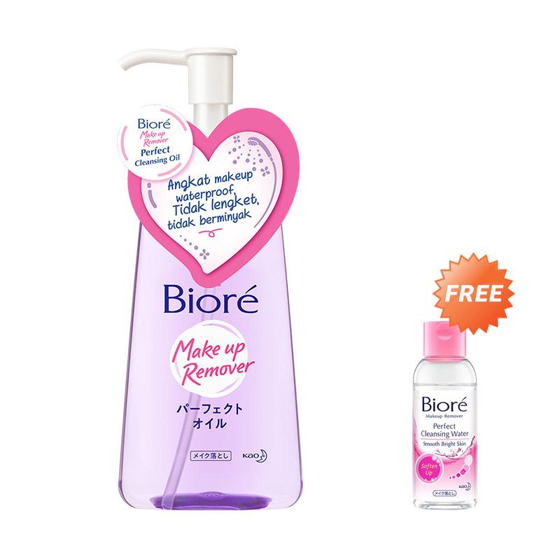 Jual FS - Biore Make Up Remover Cleansing Oil [150 mL] Free Biore ...