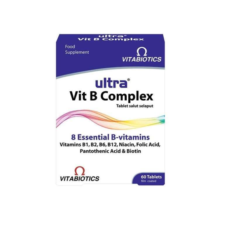 Jual VITABIOTICS ULTRA VITAMIN B COMPLEX ISI 60 TABLET MENJAGA IMUN TUBUH & KESEHATAN TUBUH