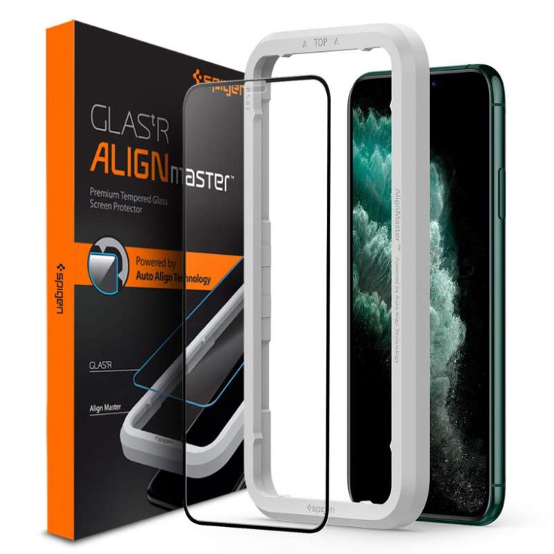 Jual Tempered Glass Iphone 11 Pro / Xs / X Spigen Alignmaster Full
