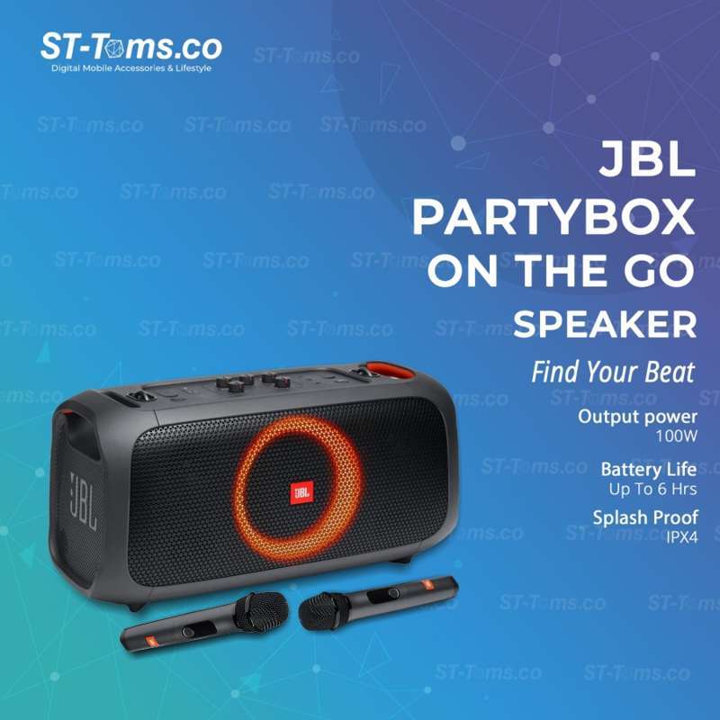 Jual JBL PartyBox On The Go Portable Party Speaker with Wireless