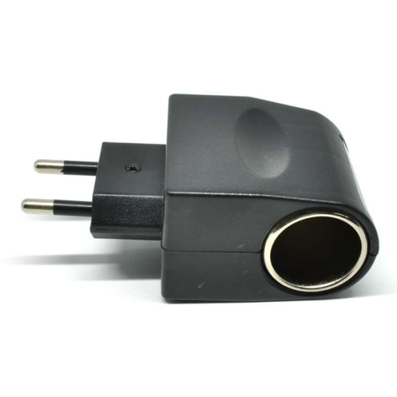 Jual CHARGER ADAPTER COLOKAN MOBIL KE LISTRIK EU CIGARETTE PLUG ADAPTOR