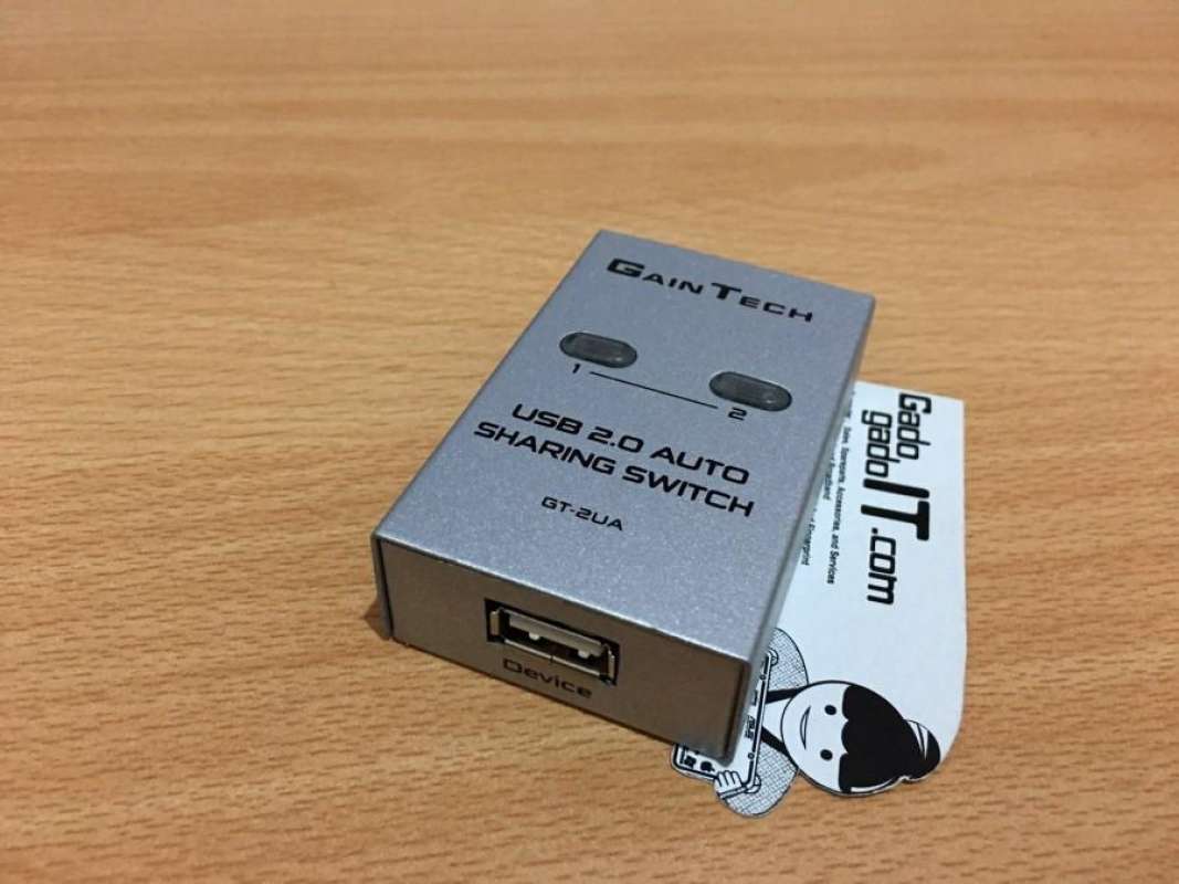 Jual Gaintech Usb Sharing Switch 2 Port Usb 2.0 Auto Switch Printer