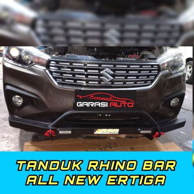 Jual Tanduk Depan All New Ertiga Bumper Guard Towing Bar Rhino Besi no