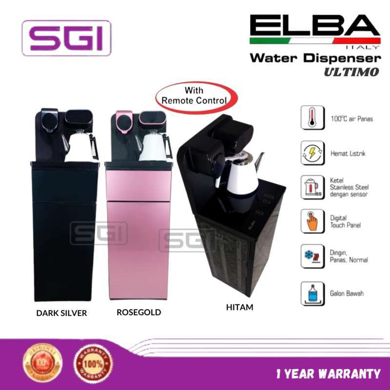Promo ELBA Water Dispenser ED09TB ULTIMO Galon Bawah dengan Remote ED