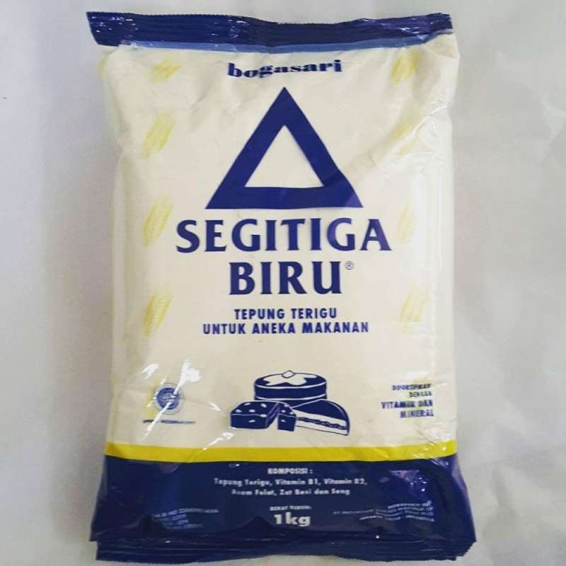 Jual Tepung terigu segitiga biru kemasan 1kg/1pcs di Seller Toko Rico ...