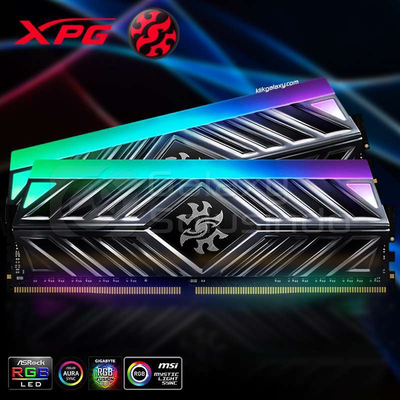 Promo Adata XPG SPECTRIX D41 RGB (2x8) 16GB DDR4 PC25600 3200MHz - Dual ...
