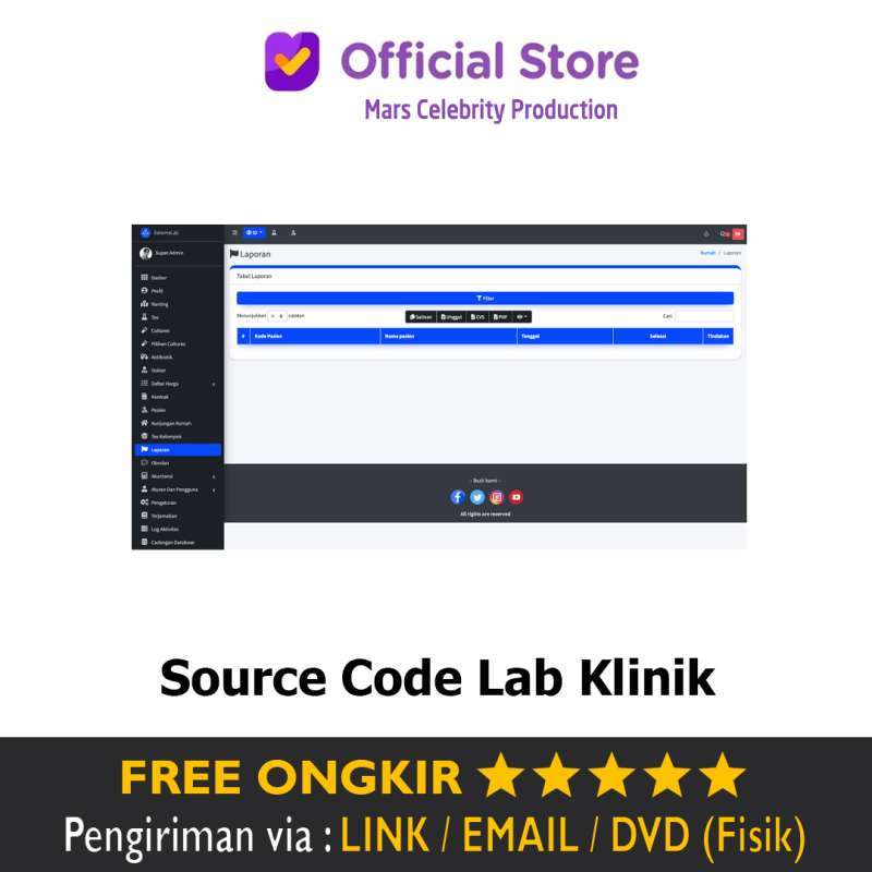 Jual Source Code Aplikasi Laboratorium Lab Klinik Rumah Sakit RS ...