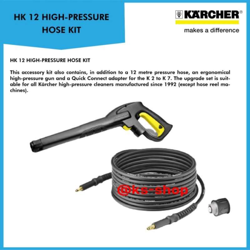 Jual Karcher Extension Hose HK 12 High Pressure Hose Kit di