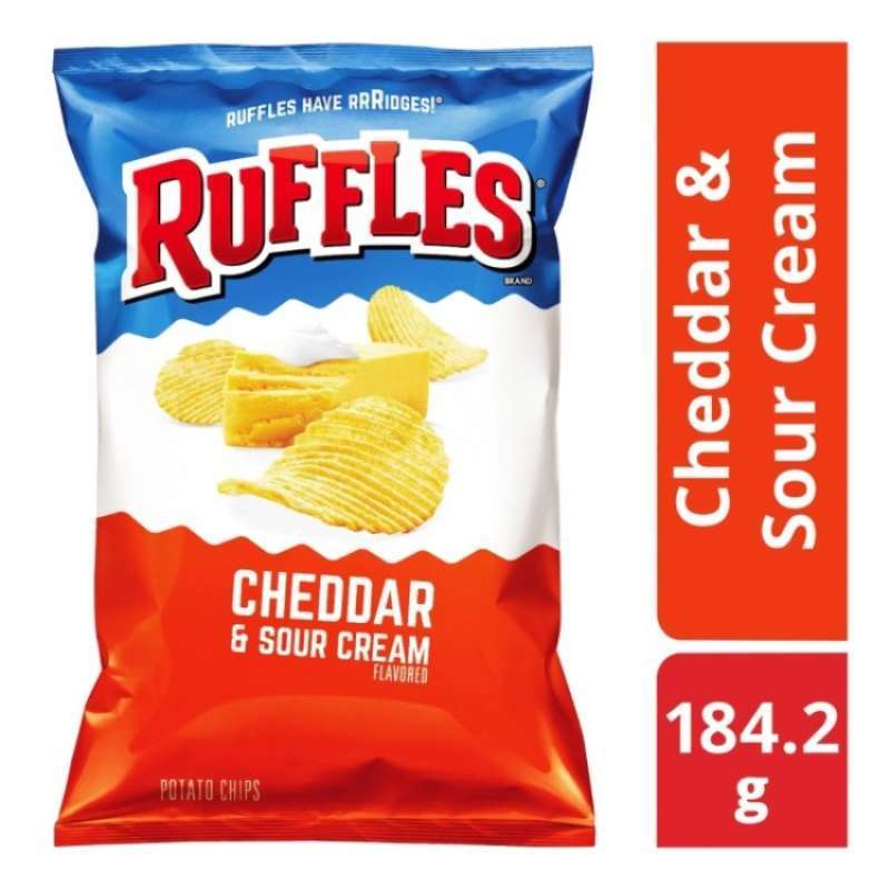 Jual Ruffles Potato Chips Cheddar And Sour Cream (ready Stock) Di