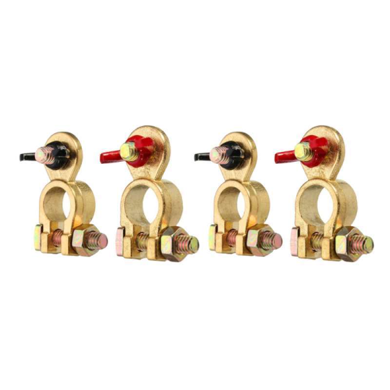 Jual 4pcs Battery Terminal Clip Connector Clamp Brass(positive+negative