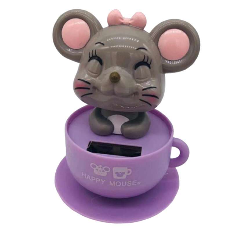 Promo Creative Dancing Toy Rat Solar Powered Dancing Dolls Swinging