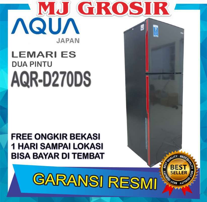 √ Kulkas Aqua Japan Aqrd 270 Lemari Es 2 Pintu Aqrd270 Low