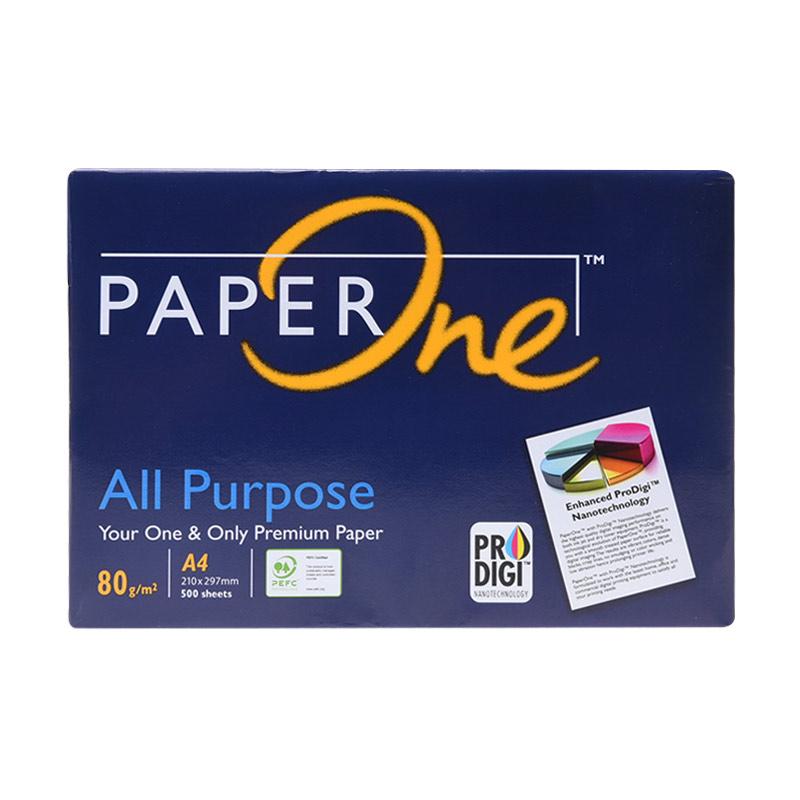 Jual Paper One Kertas HVS A4 [80 gsm/1 rim] Online - Harga 