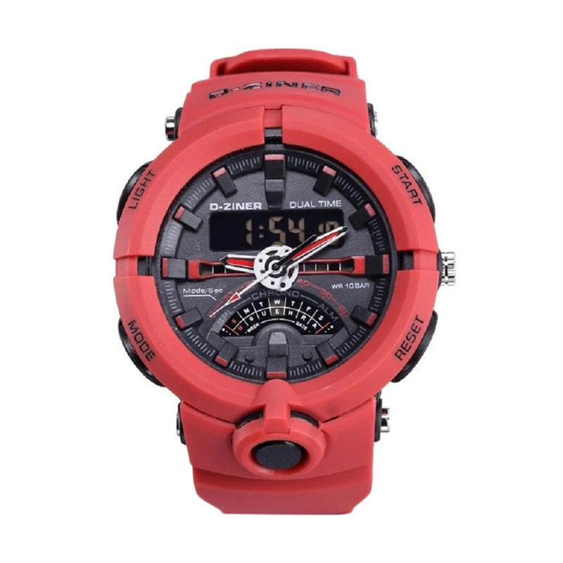jual d ziner 1011 jam tangan pria merah hitam jual d ziner 1011 jam tangan pria merah hitam