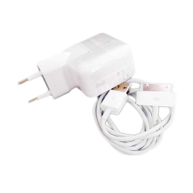 Jual Apple Set Kabel Data 30 Pin Charger for iPad [10 Watt] Online