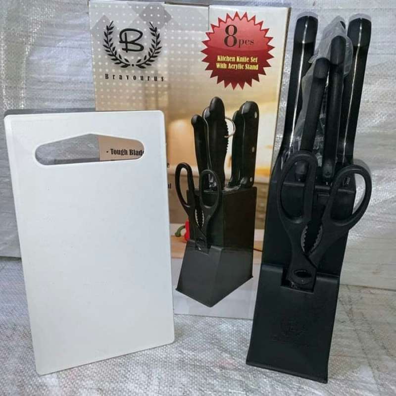 Jual Pisau Dapur set 7 Stainles Asahan Online Maret 2021