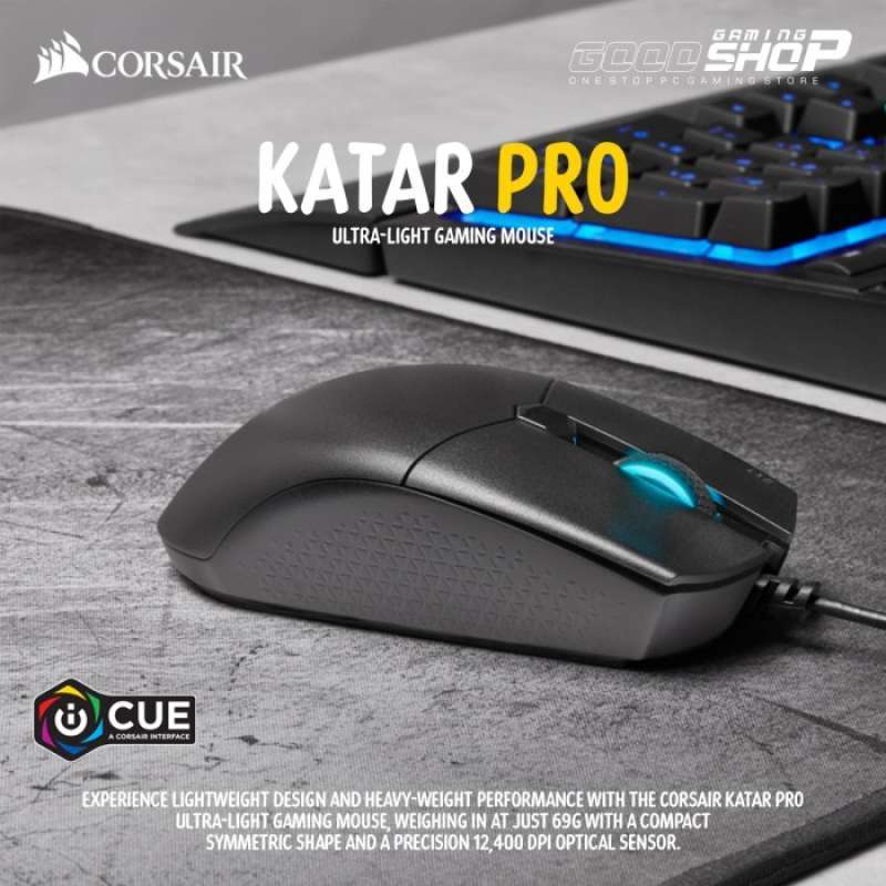 Jual Corsair KATAR Pro Wired- Gaming Mouse Online Maret