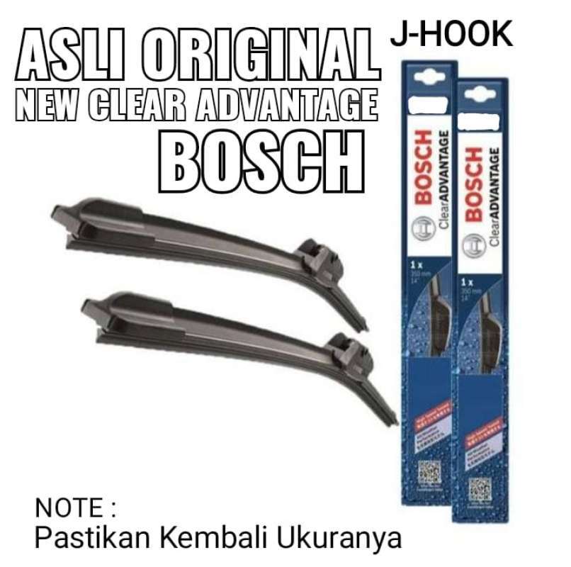 Jual Wiper BOSCH Suzuki Baleno 20 & 18 Flat Blade New Clear Advantage Frameless ORIGINAL Model