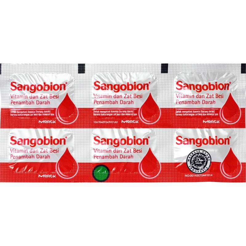 Jual Sangobion Strip 6 Kapsul - Obat Penambah Darah Dan Anemia Di