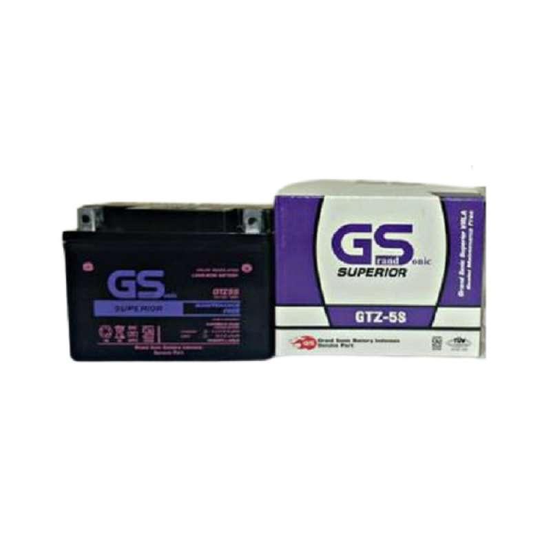Promo Aki Motor Honda CS1 GTZ5S GS Y Accu Kering MF Diskon 29% di