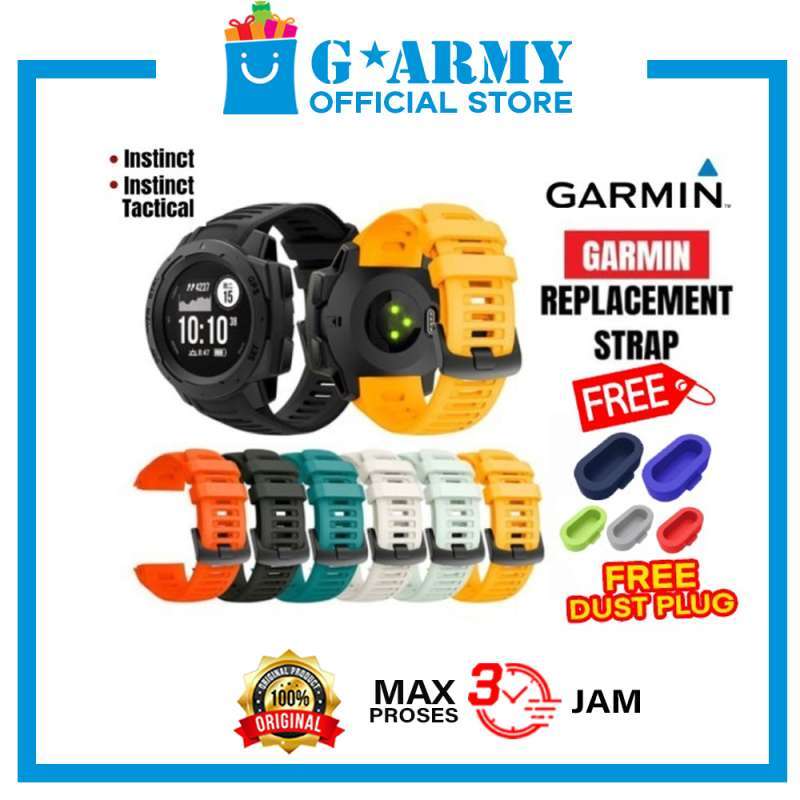 Jual Premium Rubber Strap Garmin Instinct / Strap Garmin Instinct